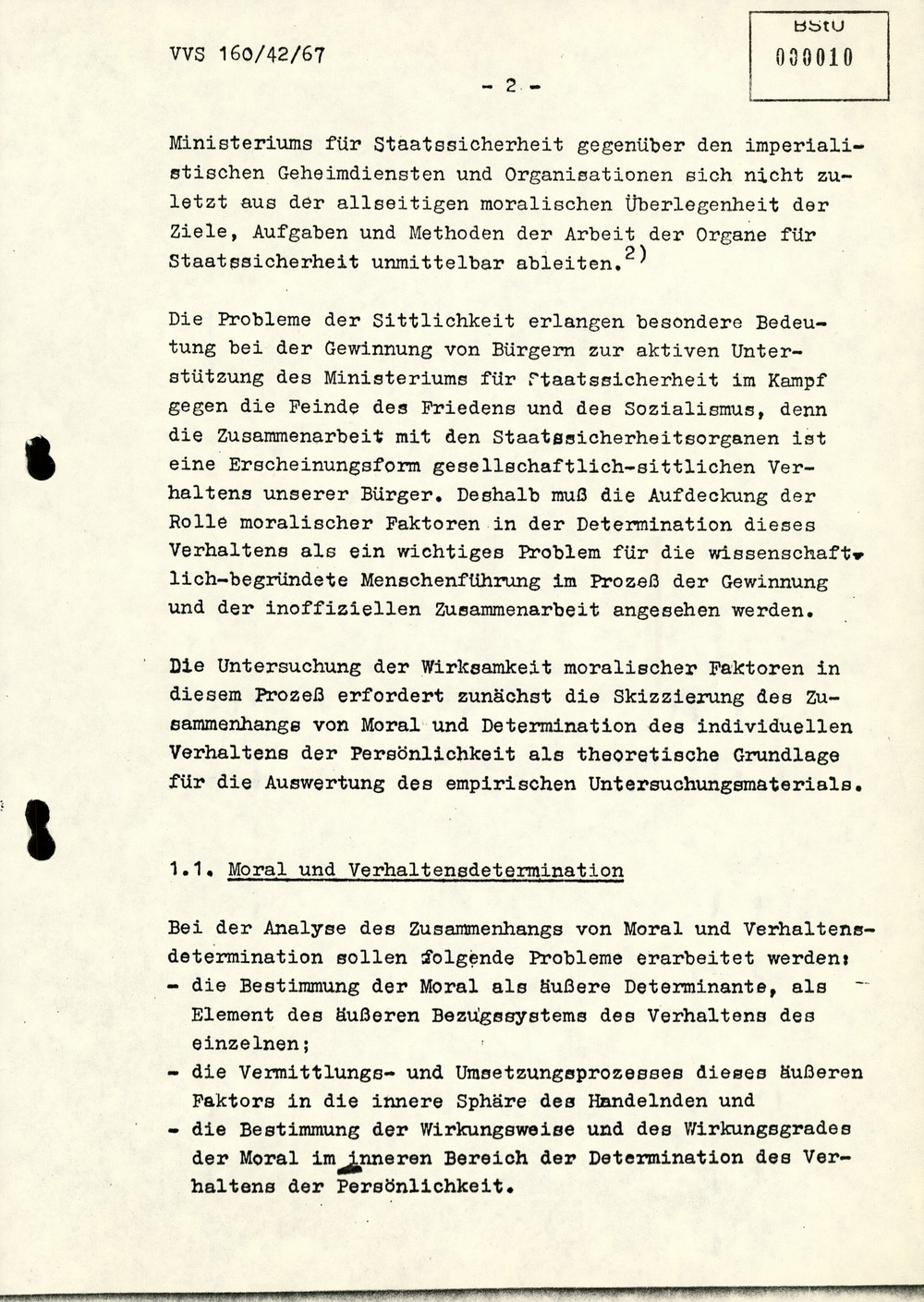 Dissertation "Die Wirksamkeit moralischer Faktoren im Verhalten der Bürger der DDR zur inoffiziellen Zusammenarbeit mit dem MfS"