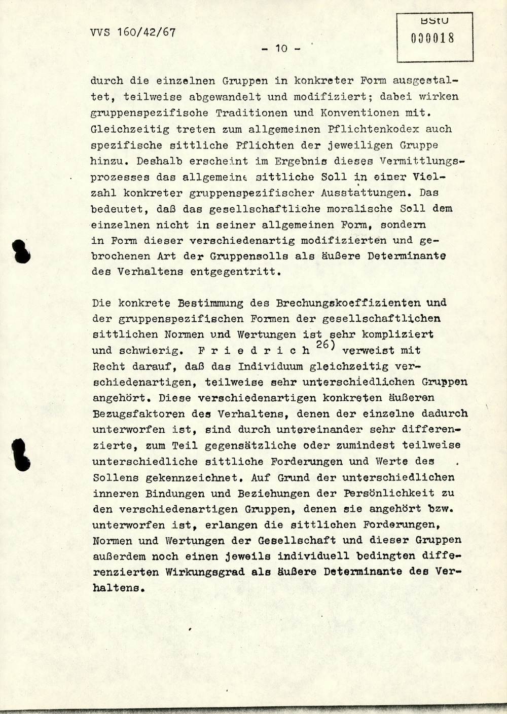 Dissertation "Die Wirksamkeit moralischer Faktoren im Verhalten der Bürger der DDR zur inoffiziellen Zusammenarbeit mit dem MfS"