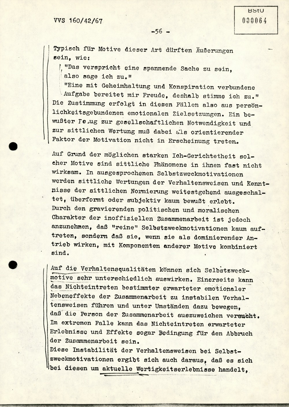 Dissertation "Die Wirksamkeit moralischer Faktoren im Verhalten der Bürger der DDR zur inoffiziellen Zusammenarbeit mit dem MfS"