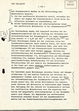 Dissertation "Die Wirksamkeit moralischer Faktoren im Verhalten der Bürger der DDR zur inoffiziellen Zusammenarbeit mit dem MfS"