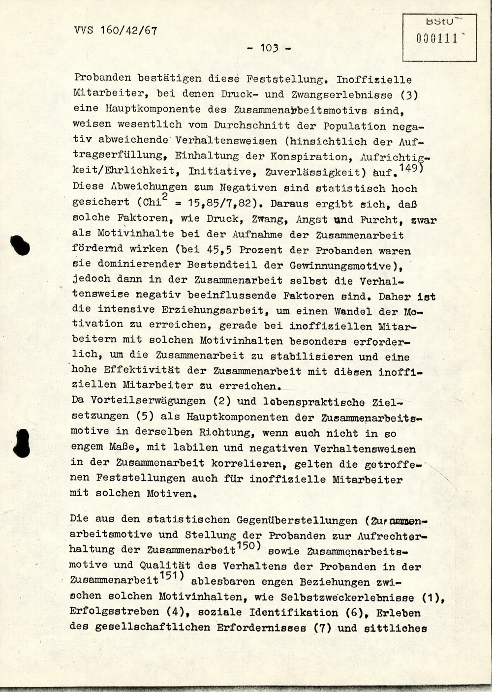 Dissertation "Die Wirksamkeit moralischer Faktoren im Verhalten der Bürger der DDR zur inoffiziellen Zusammenarbeit mit dem MfS"