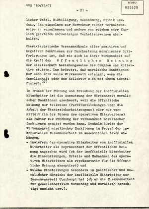 Dissertation "Die Wirksamkeit moralischer Faktoren im Verhalten der Bürger der DDR zur inoffiziellen Zusammenarbeit mit dem MfS"