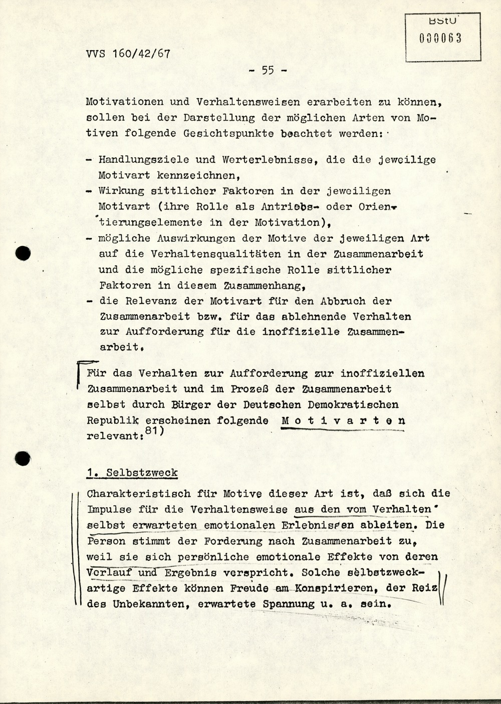 Dissertation "Die Wirksamkeit moralischer Faktoren im Verhalten der Bürger der DDR zur inoffiziellen Zusammenarbeit mit dem MfS"