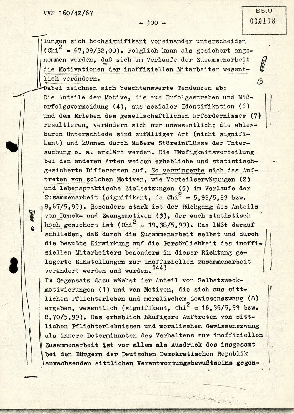 Dissertation "Die Wirksamkeit moralischer Faktoren im Verhalten der Bürger der DDR zur inoffiziellen Zusammenarbeit mit dem MfS"