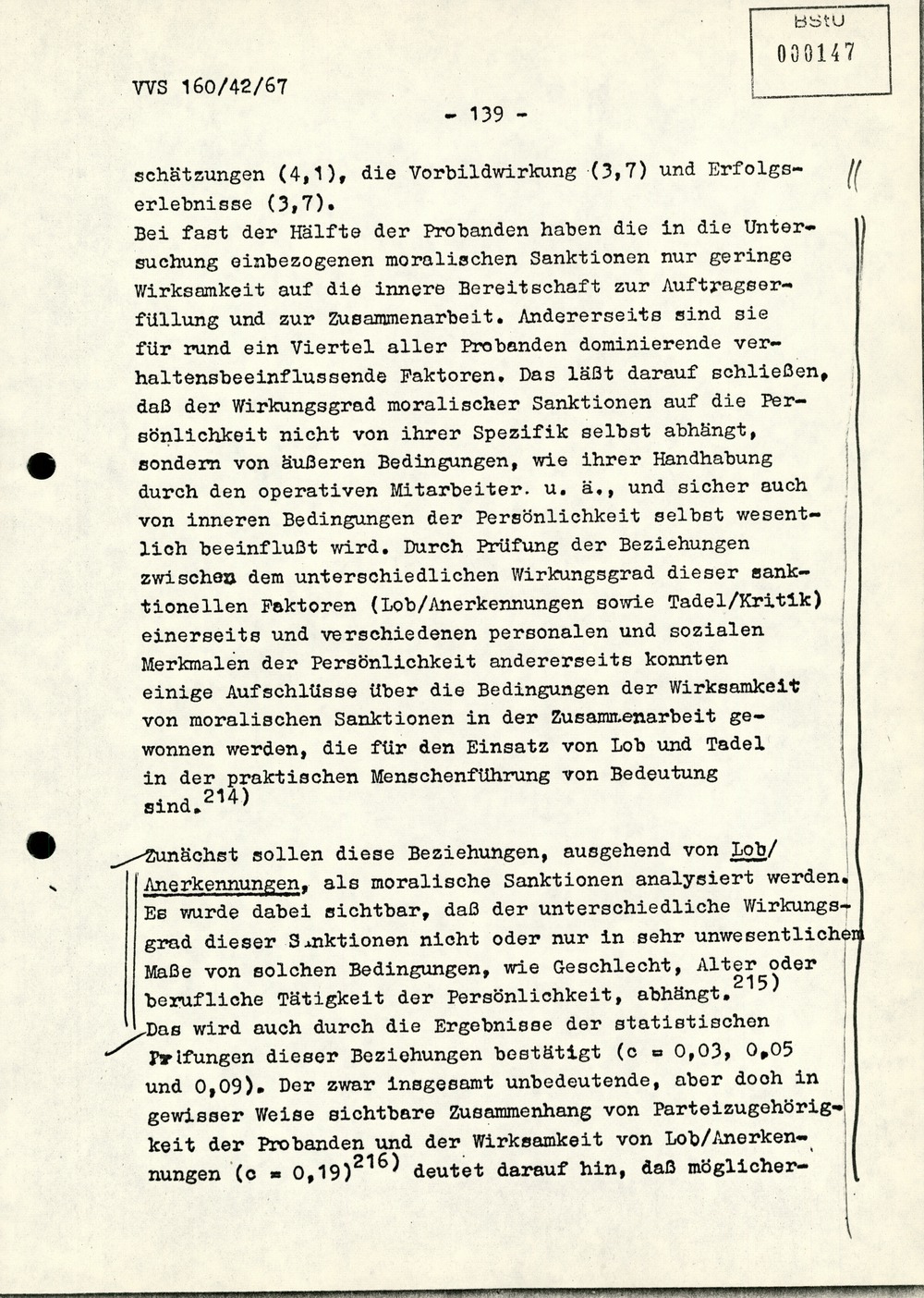 Dissertation "Die Wirksamkeit moralischer Faktoren im Verhalten der Bürger der DDR zur inoffiziellen Zusammenarbeit mit dem MfS"