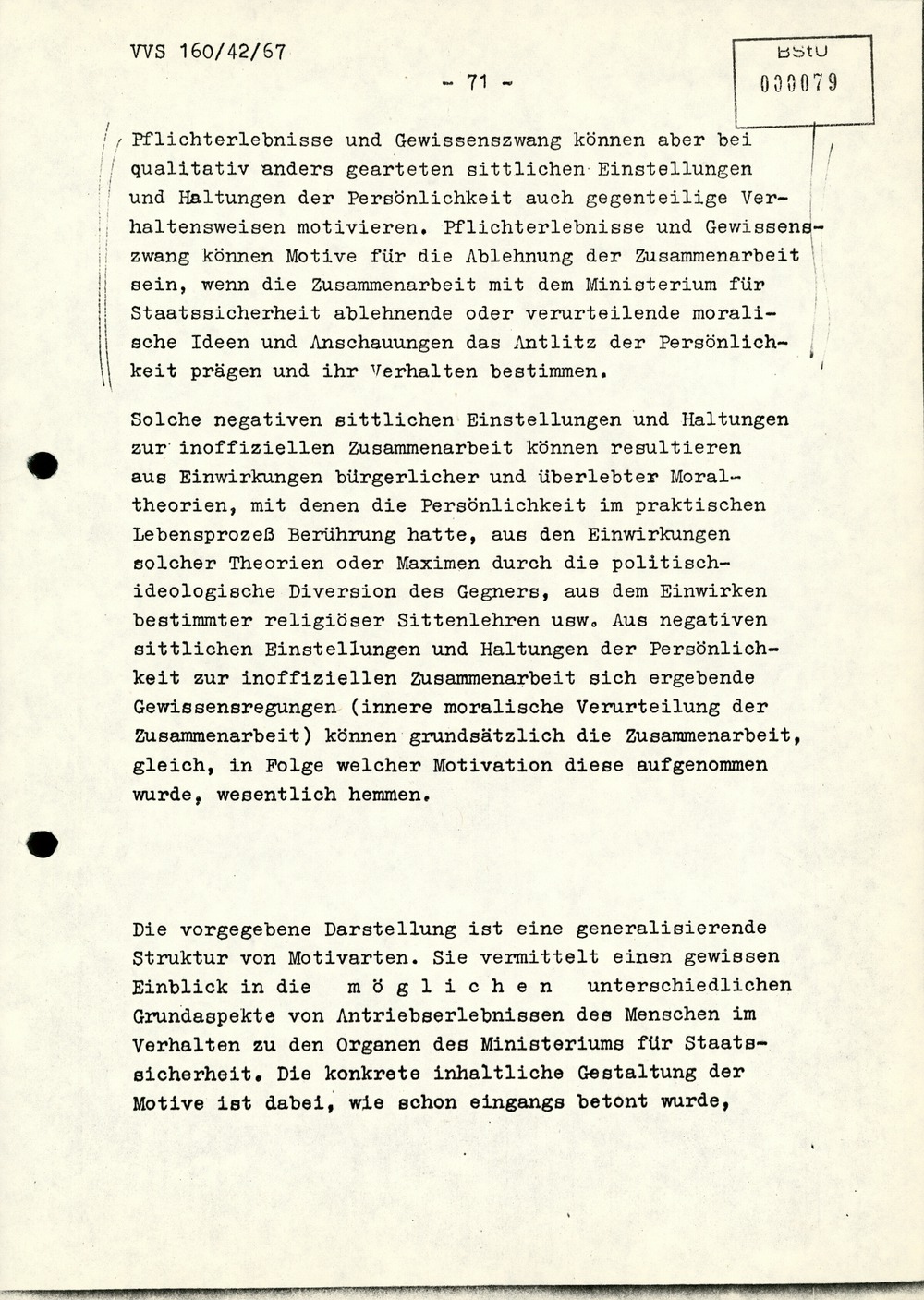 Dissertation "Die Wirksamkeit moralischer Faktoren im Verhalten der Bürger der DDR zur inoffiziellen Zusammenarbeit mit dem MfS"