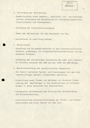 Hinweise auf Reaktionen progressiver Kräfte zur innenpolitischen Lage in der DDR