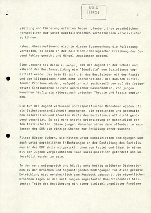 Hinweise auf Reaktionen von SED-Mitgliedern und Funktionären auf die Lage in der DDR