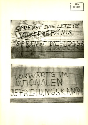 Dokumentation zur "Schändung des Ehrenmales" in Berlin-Treptow