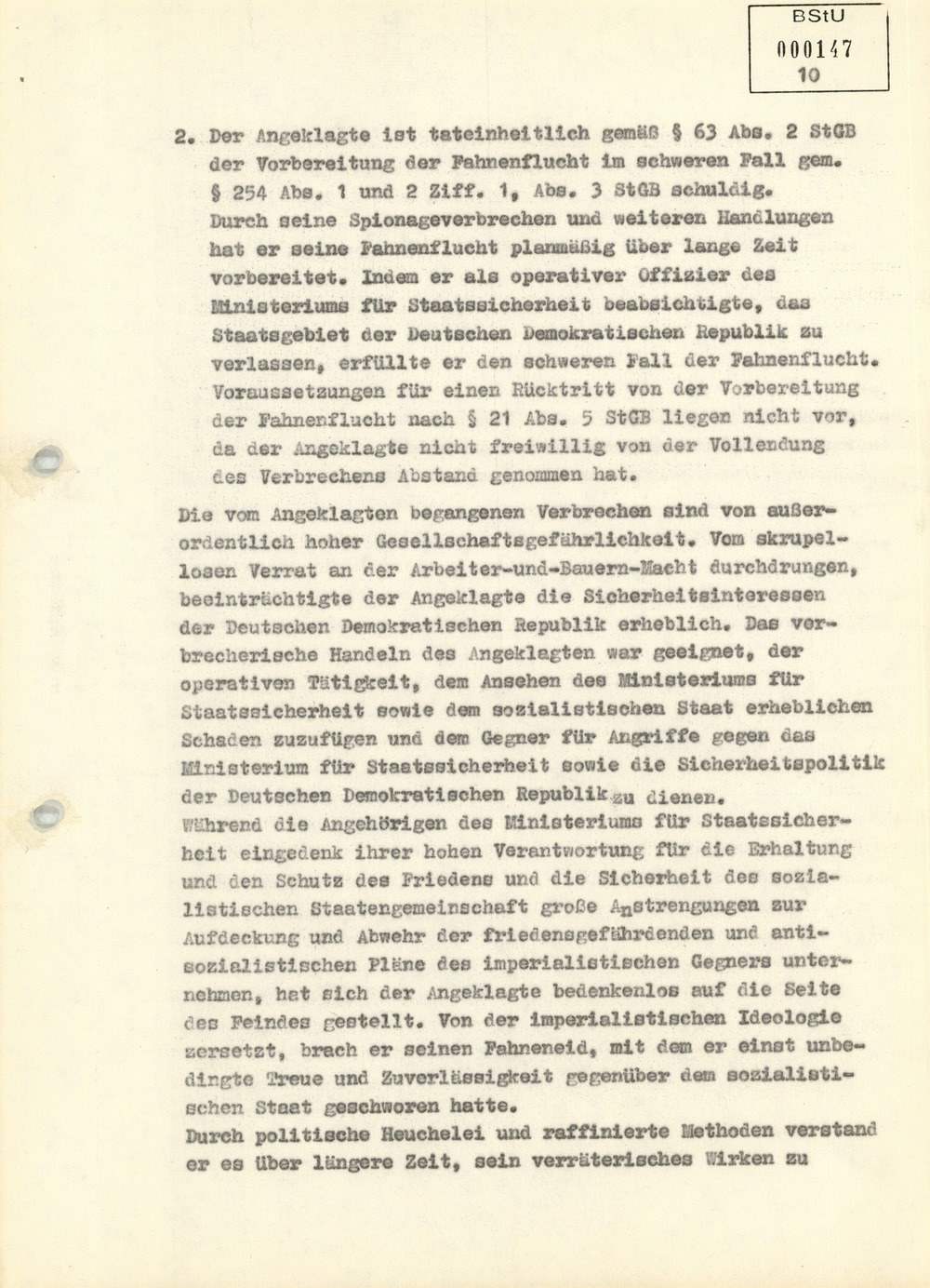 Ausfertigung des Urteils im Fall Werner Teske vom 12. Juni 1981