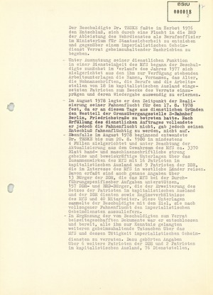Anklageschrift gegen Werner Teske vom 6. Mai 1981