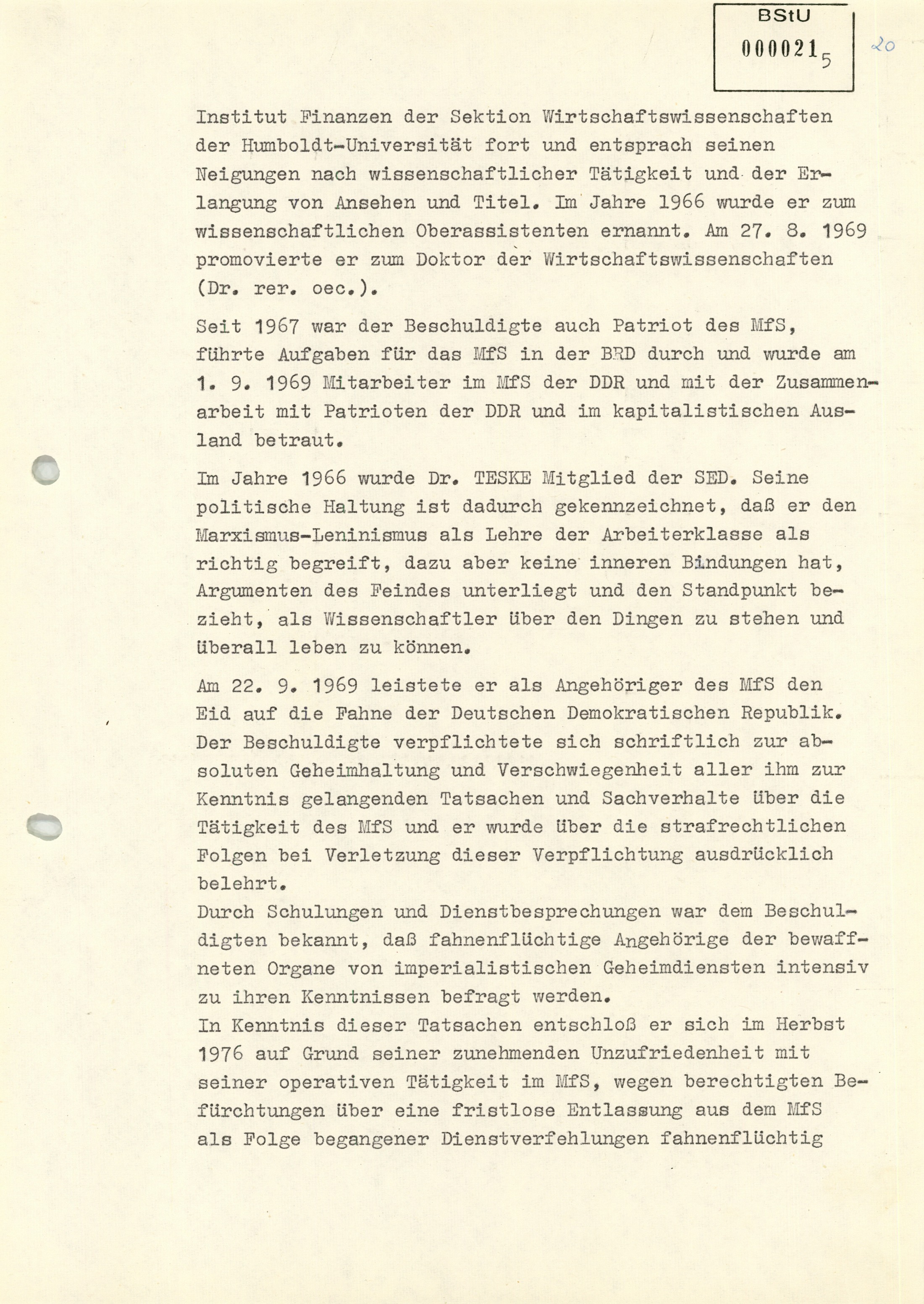 Wirtschaftswissenschaftler datieren