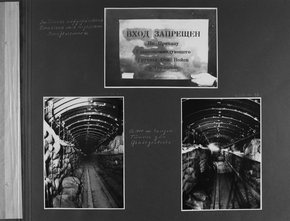 Fotoalbum vom Spionagetunnel in Altglienicke