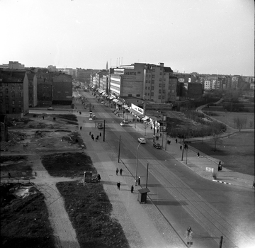Fotodokumentation der Grenzanlage an der Chausseestraße, Ecke Liesenstraße nach dem Mauerbau
