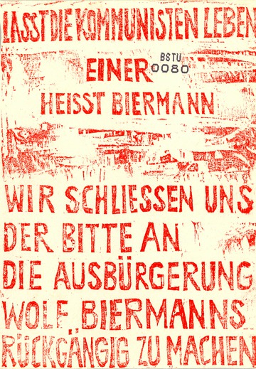 Flugblatt "Lasst die Kommunisten leben"