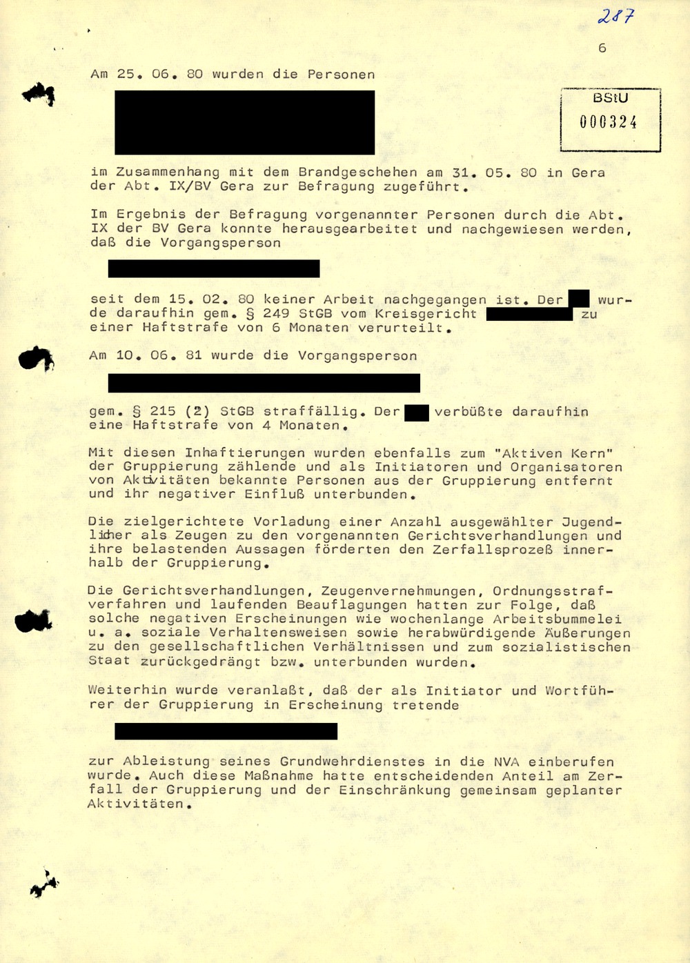 Abschlussbericht zum Operativen Vorgang "Tramper"