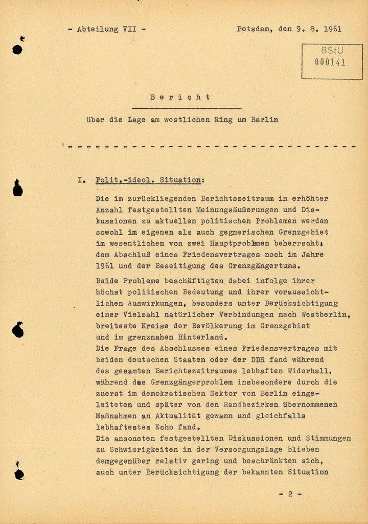 Innerdeutsche Grenze Und Berliner Mauer Mediathek Des Stasi Unterlagen Archivs