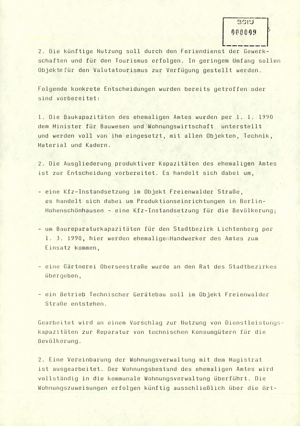 Bericht des Regierungsbeauftragten Peter Koch am Zentralen Runden Tisch