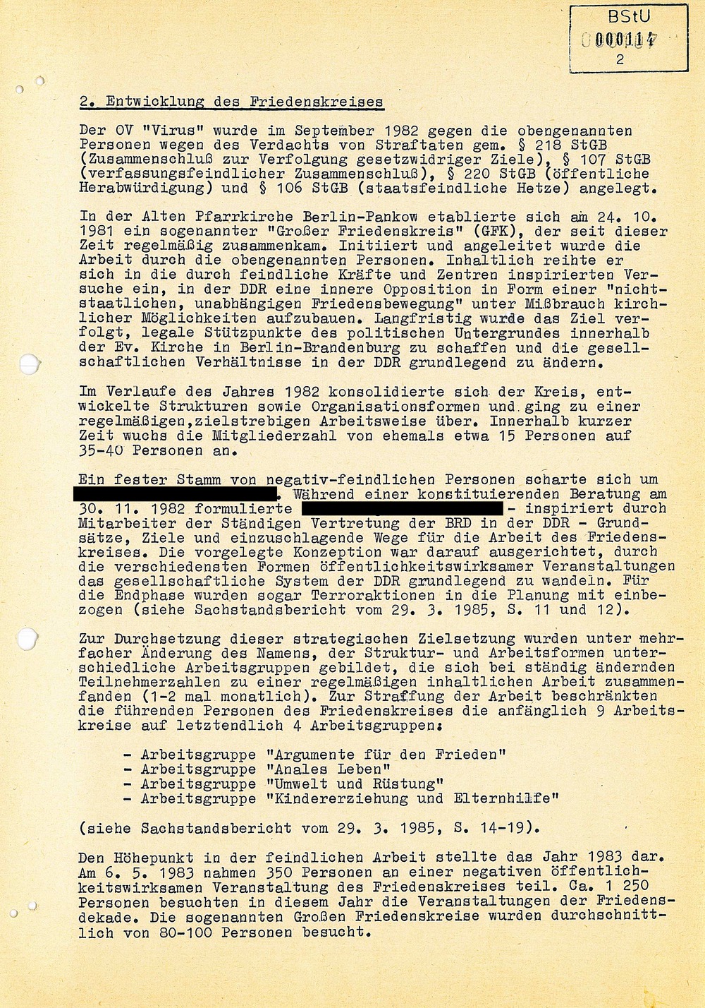 Abschlussbericht zum Operativen Vorgang "Virus"