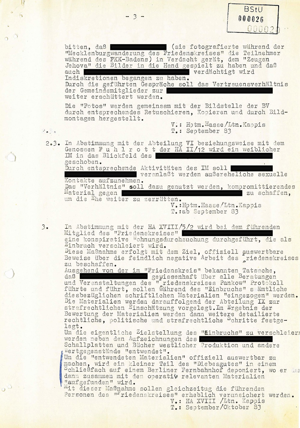Zersetzungsmaßnahmen gegen den "Friedenskreis Pankow"