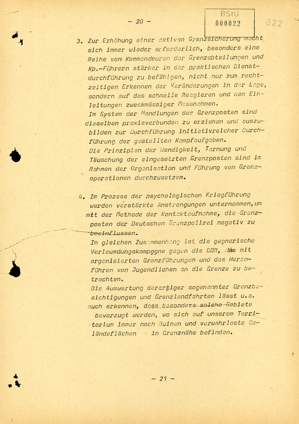 Bericht über die Situation an der Grenze der DDR zur Bundesrepublik im Juli 1961