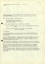 Vorbereitung der Inbetriebnahme des "Dienstleistungs- und Versorgungszentrums" in der Stasi-Zentrale