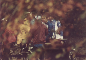 Observationsfotos vom Neunkirchner Oberbürgermeister Peter Neuber mit Radsportlern aus dem Kreis Lübben